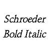 Thumbnail Schroeder BoldItalic