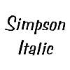 Thumbnail Simpson Italic