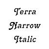 Thumbnail TerraNarrow Italic Thumbnail TerraNarrow Italic