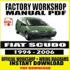 Thumbnail Fiat Scudo Factory Repair Manual 1994-2006