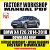 Thumbnail BMW X4 F26 2014-2018 REPAIR SERVICE MANUAL