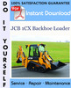Thumbnail JCB 1CX Backhoe Loader Service Repair Workshop Manual ☆