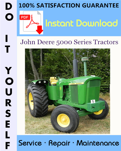 Thumbnail John Deere 5000 Series Tractors Service Repair Workshop Manual ☆