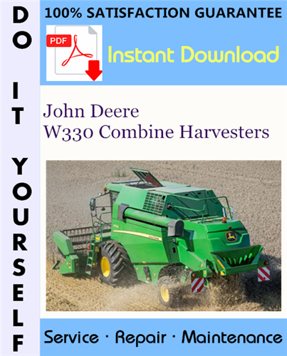 Thumbnail John Deere W330 Combine Harvesters Technical Manual ☆