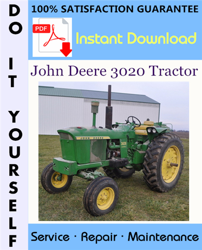 Thumbnail John Deere 3020 Tractor Technical Manual ☆