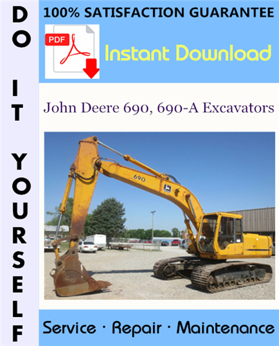 Thumbnail John Deere 690, 690-A Excavators Technical Manual ☆ Thumbnail John Deere 690, 690-A Excavators Technical Manual ☆