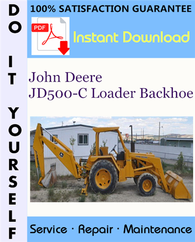 Thumbnail John Deere JD500-C Loader Backhoe Technical Manual ☆