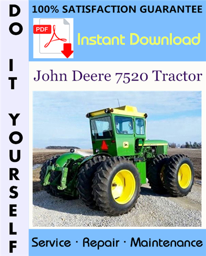Thumbnail John Deere 7520 Tractor Technical Manual ☆ Thumbnail John Deere 7520 Tractor Technical Manual ☆