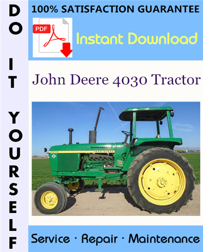 Thumbnail John Deere 4030 Tractor Technical Manual ☆ Thumbnail John Deere 4030 Tractor Technical Manual ☆