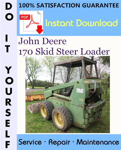 Thumbnail John Deere 170 Skid Steer Loader Technical Manual ☆