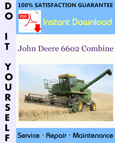 Thumbnail John Deere 6602 Combine Technical Manual ☆