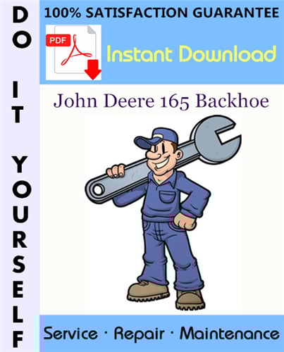 Thumbnail John Deere 165 Backhoe Service Repair Workshop Manual ☆