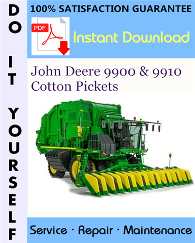 Thumbnail John Deere 9900 & 9910 Cotton Pickers Technical Manual ☆