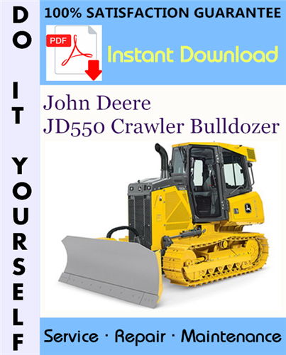 Thumbnail John Deere JD550 Crawler Bulldozer Technical Manual ☆