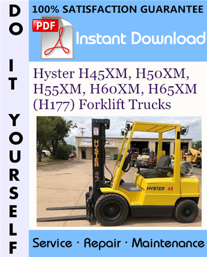 Thumbnail Hyster H45XM, H50XM, H55XM, H60XM, H65XM (H177) Forklift Trucks Service Repair Workshop Manual ☆ Thumbnail Hyster H45XM, H50XM, H55XM, H60XM, H65XM (H177) Forklift Trucks Service Repair Workshop Manual ☆