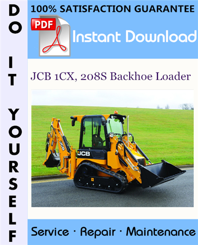 Thumbnail JCB 1CX, 208S Backhoe Loader Service Repair Workshop Manual ☆