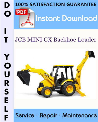 Thumbnail JCB MINI CX Backhoe Loader Service Repair Workshop Manual ☆