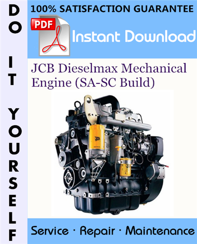 Thumbnail JCB Dieselmax Mechanical Engine (SA-SC Build) Service Repair Workshop Manual ☆