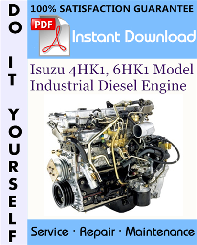 Thumbnail Isuzu 4HK1, 6HK1 Model Industrial Diesel Engine Service Repair Workshop Manual ☆