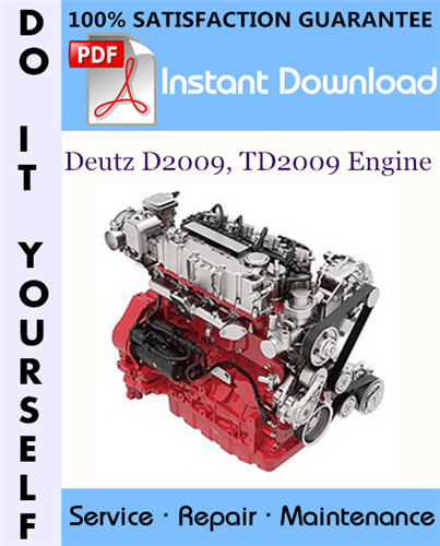 Thumbnail Deutz D2009, TD2009 Engine Service Repair Workshop Manual ☆ Thumbnail Deutz D2009, TD2009 Engine Service Repair Workshop Manual ☆