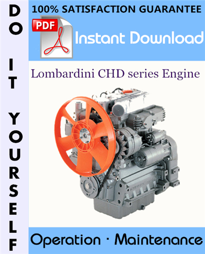Thumbnail Lombardini CHD series Engine Operation and Maintenance Manual ☆