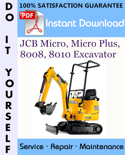 Thumbnail JCB Micro, Micro Plus, 8008, 8010 Excavator Service Repair Workshop Manual ☆ Thumbnail JCB Micro, Micro Plus, 8008, 8010 Excavator Service Repair Workshop Manual ☆