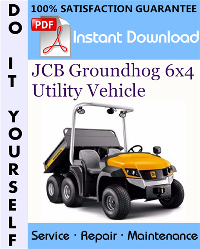 Thumbnail JCB Groundhog 6x4 Utility Vehicle Service Repair Workshop Manual ☆ Thumbnail JCB Groundhog 6x4 Utility Vehicle Service Repair Workshop Manual ☆