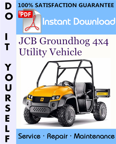 Thumbnail JCB Groundhog 4x4 Utility Vehicle Service Repair Workshop Manual ☆ Thumbnail JCB Groundhog 4x4 Utility Vehicle Service Repair Workshop Manual ☆