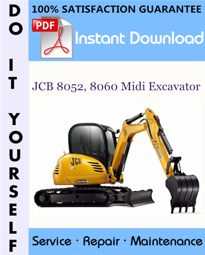 Thumbnail JCB 8052, 8060 Midi Excavator Service Repair Workshop Manual ☆ Thumbnail JCB 8052, 8060 Midi Excavator Service Repair Workshop Manual ☆
