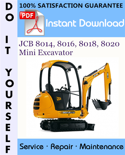 Thumbnail JCB 8014, 8016, 8018, 8020 Mini Excavator Service Repair Workshop Manual ☆ Thumbnail JCB 8014, 8016, 8018, 8020 Mini Excavator Service Repair Workshop Manual ☆