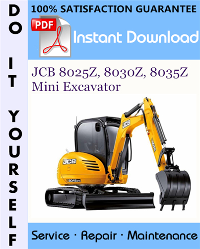Thumbnail JCB 8025Z, 8030Z, 8035Z Mini Excavator Service Repair Workshop Manual ☆ Thumbnail JCB 8025Z, 8030Z, 8035Z Mini Excavator Service Repair Workshop Manual ☆