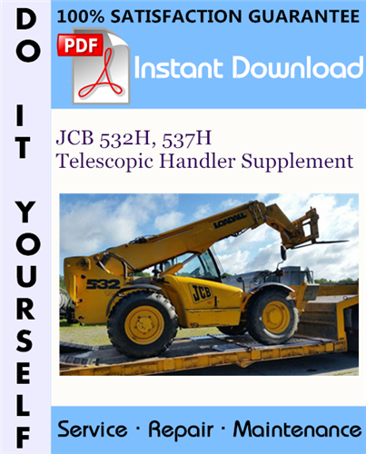 Thumbnail JCB 532H, 537H Telescopic Handler Supplement Service Manual ☆