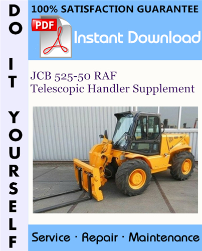 Thumbnail JCB 525-50 RAF Telescopic Handler Supplement Service Manual ☆
