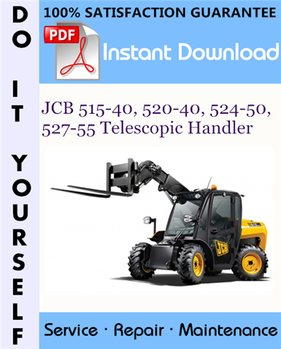 Thumbnail JCB 515-40, 520-40, 524-50, 527-55 Telescopic Handler Service Repair Workshop Manual ☆