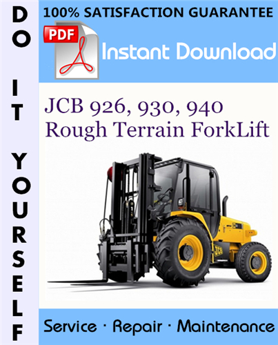 Thumbnail JCB 926, 930, 940 Rough Terrain ForkLift Service Repair Workshop Manual ☆