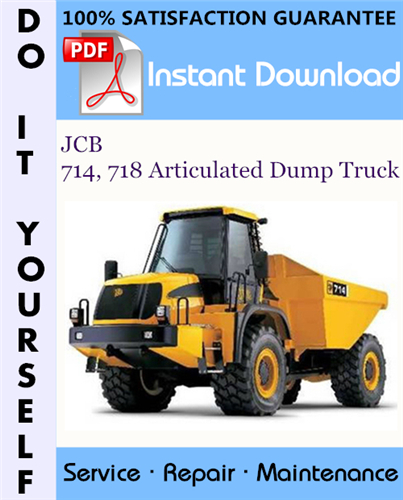 Thumbnail JCB 714, 718 Articulated Dump Truck Service Repair Workshop Manual ☆