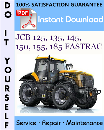 Thumbnail JCB 125, 135, 145, 150, 155, 185 FASTRAC Service Repair Workshop Manual ☆