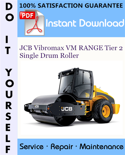 Thumbnail JCB Vibromax VM RANGE Tier 2 Single Drum Roller Service Repair Workshop Manual ☆