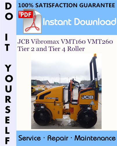 Thumbnail JCB Vibromax VMT160 VMT260 Tier 2 and Tier 4 Roller Service Repair Workshop Manual ☆