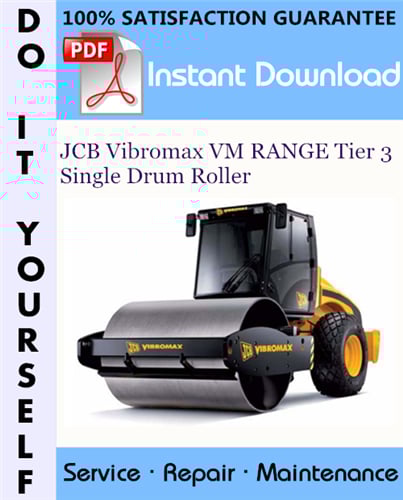 Thumbnail JCB Vibromax VM RANGE Tier 3 Single Drum Roller Service Repair Workshop Manual ☆