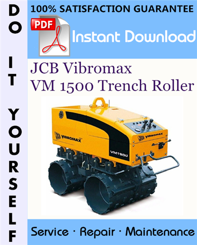 Thumbnail JCB Vibromax VM 1500 Trench Roller Service Repair Workshop Manual ☆