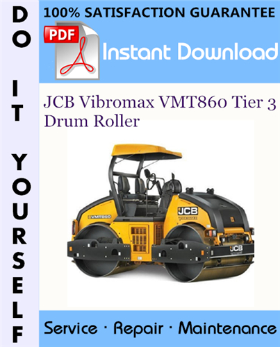 Thumbnail JCB Vibromax VMT860 Tier 3 Drum Roller Service Repair Workshop Manual ☆