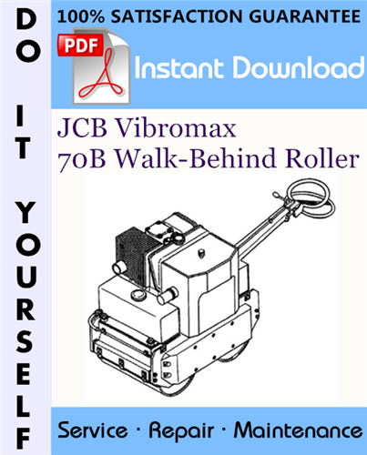 Thumbnail JCB Vibromax 70B Walk-Behind Roller Service Repair Workshop Manual ☆