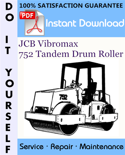 Thumbnail JCB Vibromax 752 Tandem Drum Roller Service Repair Workshop Manual ☆