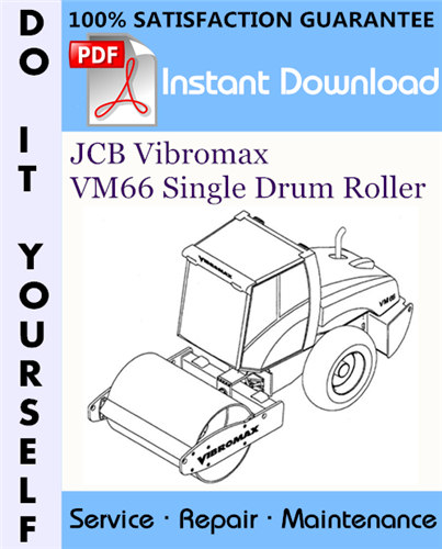 Thumbnail JCB Vibromax VM66 Single Drum Roller Service Repair Workshop Manual ☆