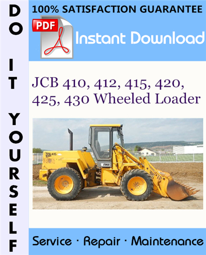 Thumbnail JCB 410, 412, 415, 420, 425, 430 Wheeled Loader Service Repair Workshop Manual ☆