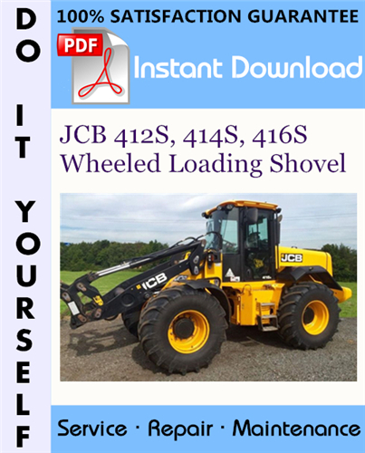 Thumbnail JCB 412S, 414S, 416S Wheeled Loading Shovel Service Repair Workshop Manual ☆