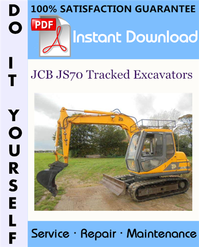 Thumbnail JCB JS70 Tracked Excavators Service Repair Workshop Manual ☆