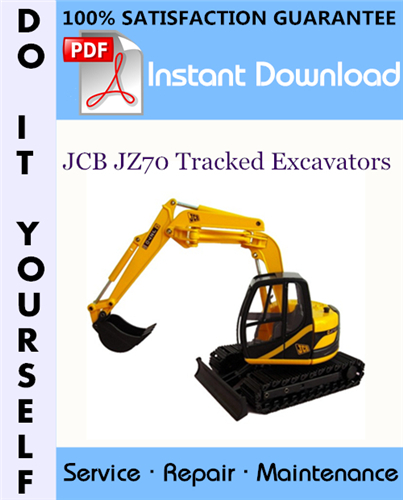 Thumbnail JCB JZ70 Tracked Excavators Service Repair Workshop Manual ☆