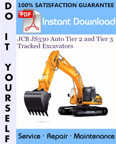 Thumbnail JCB JS330 Auto Tier 2 and Tier 3 Tracked Excavators Service Repair Workshop Manual ☆